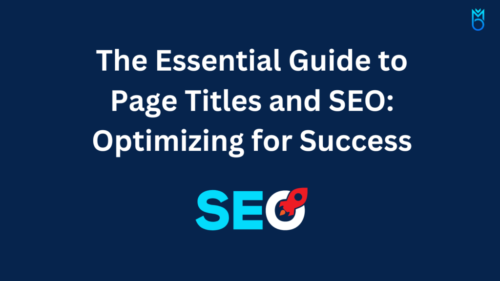 Page Titles and SEO